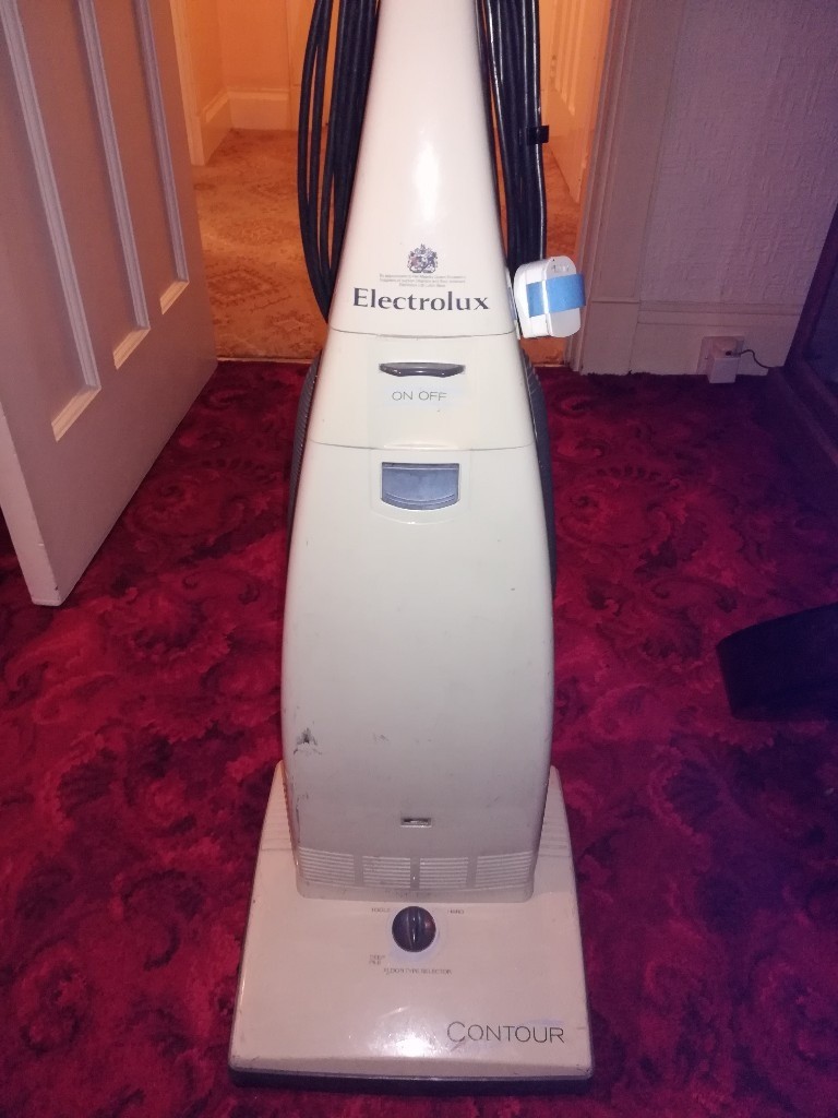 Vintage Electrolux Contour Vacuum Cleaner with Accessories and Dust