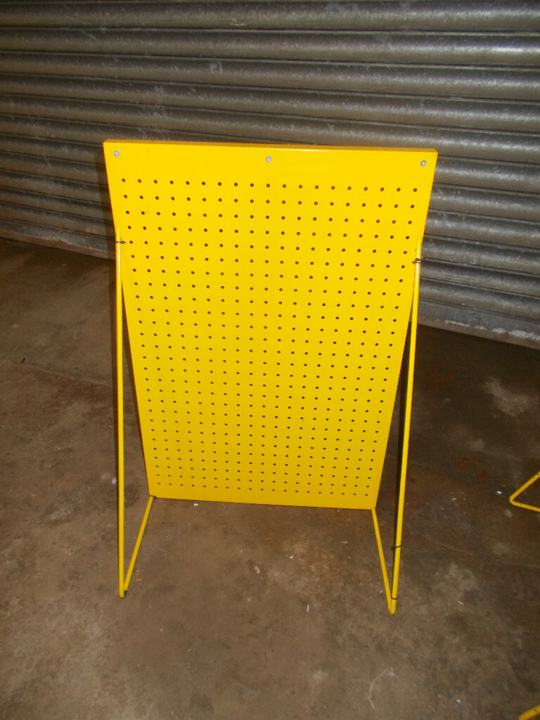 Wire Shop Display tables or Freestanding Metal Pegboard units | in