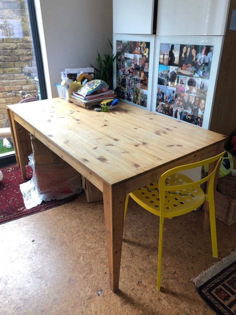 Large Ikea extendable extending dining table pine 90x160 Large Ikea extendable extending dining table pine 90x160