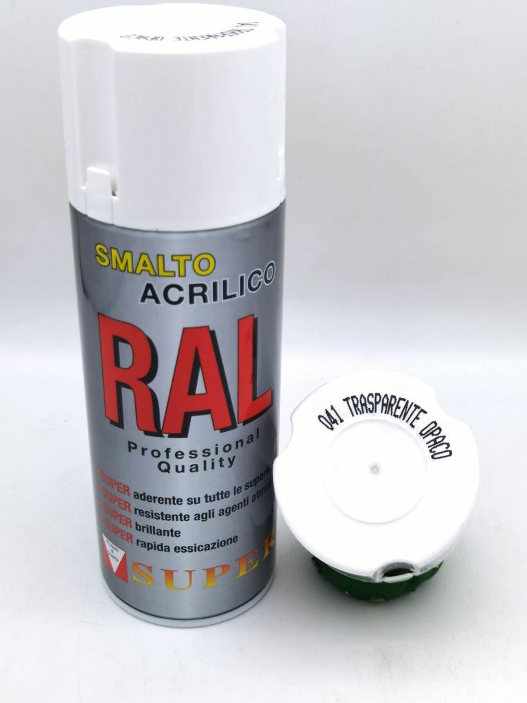 Smalto Spray Vernice Acrilica Interni Esterni 400ml Trasparente Opaco sus