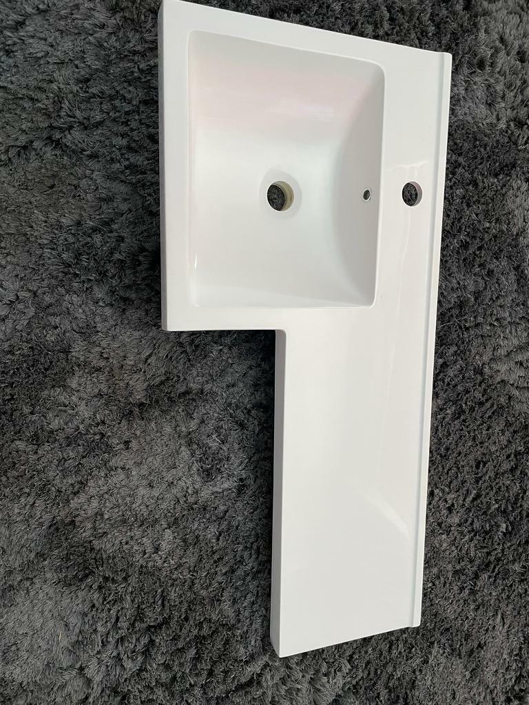 Brand New White L Shaped Kitchen Sink +++ in Livingston, West Lothian