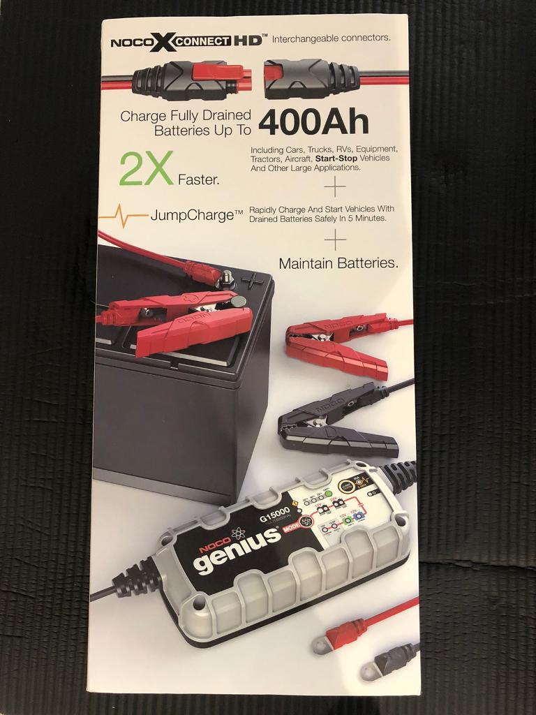 G15000 Noco Genius 12/24V 15A 8 Step Smart Battery Charger with