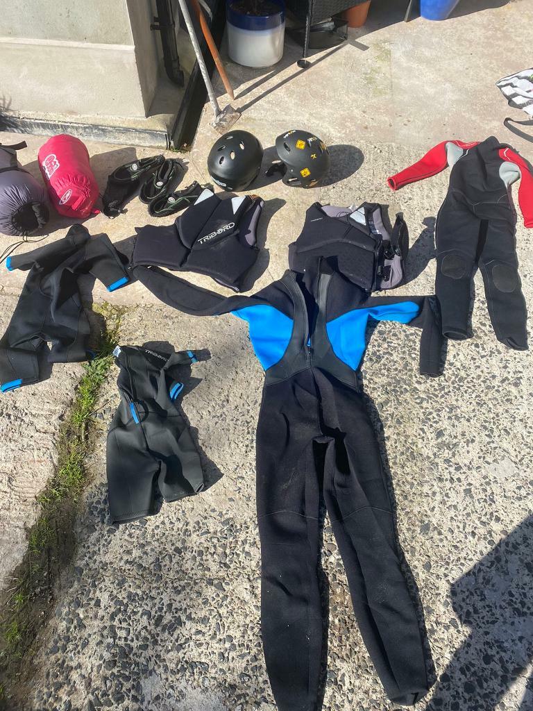 4 Wetsuits 2 Life Jackets 2 Helmets 2 sleeping bags in Newtownabbey