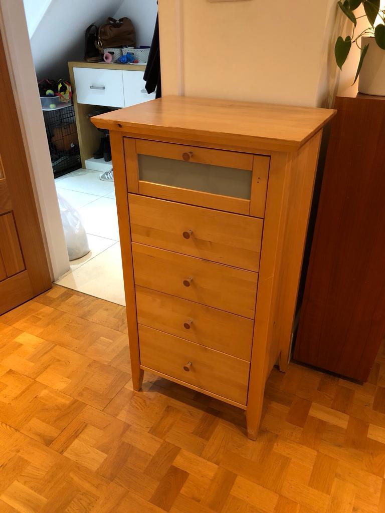 Light Oak Used Chest of Drawers Large & Small in Marlow