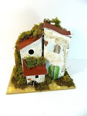 1 Pz Casa Artigianale a Scelta Cm 10x15x13h Casolare Pastori Presepe