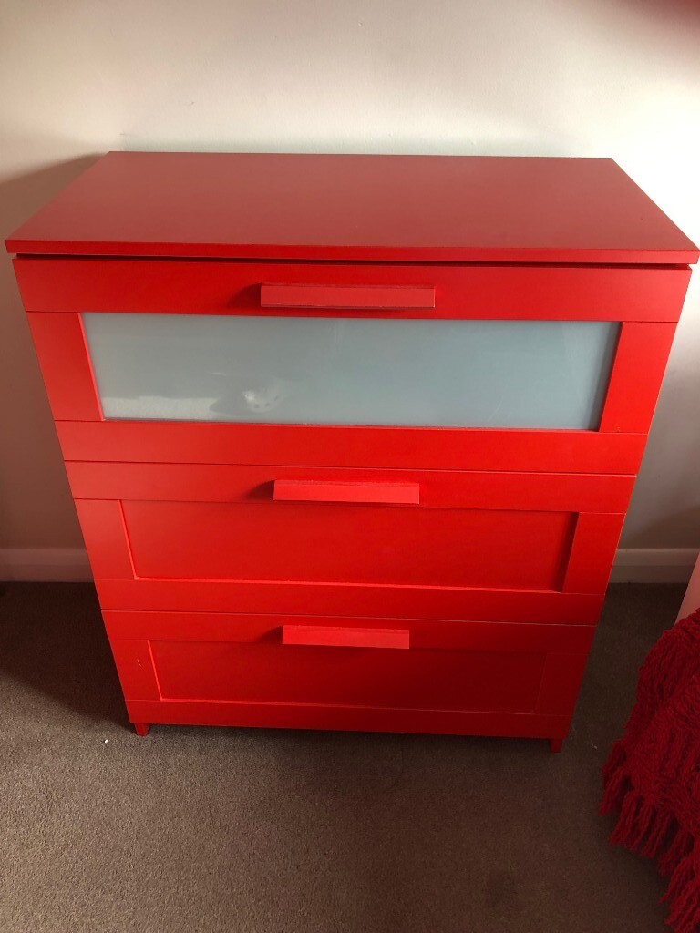 Ikea Brimnes Chest Of Drawers Red In Goring By Sea West