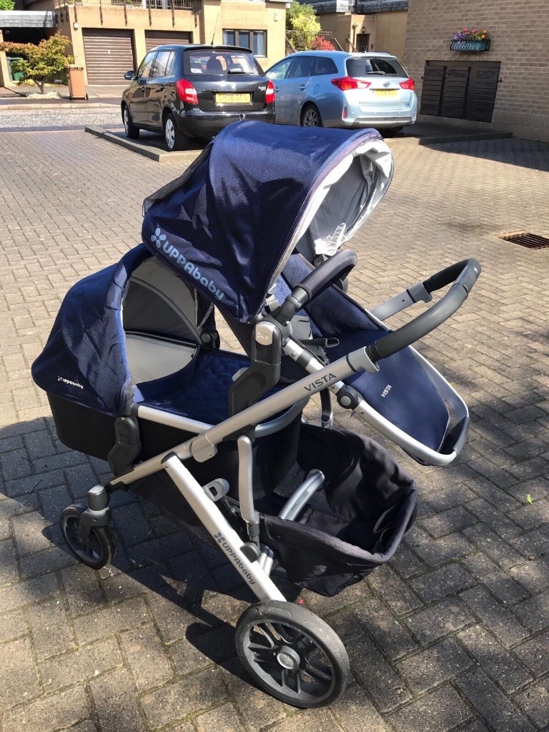 2016 UPPABABY VISTA DOUBLE PRAM/PUSHCHAIR VERY GOOD CONDITION in