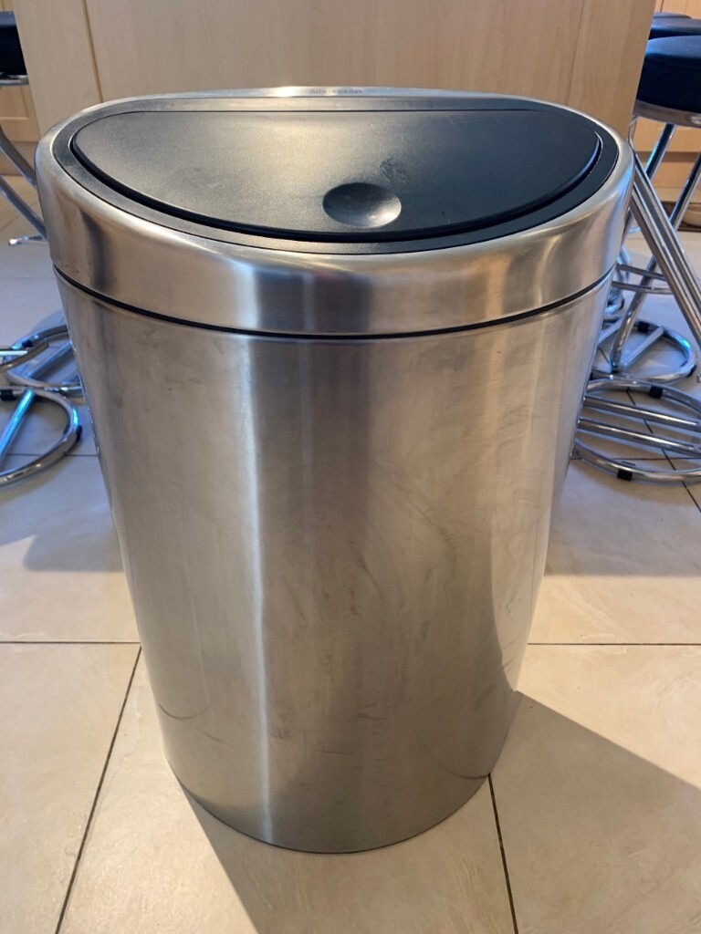 Brabantia 40L Touch Kitchen Bin Black & Silver design. in Hertford