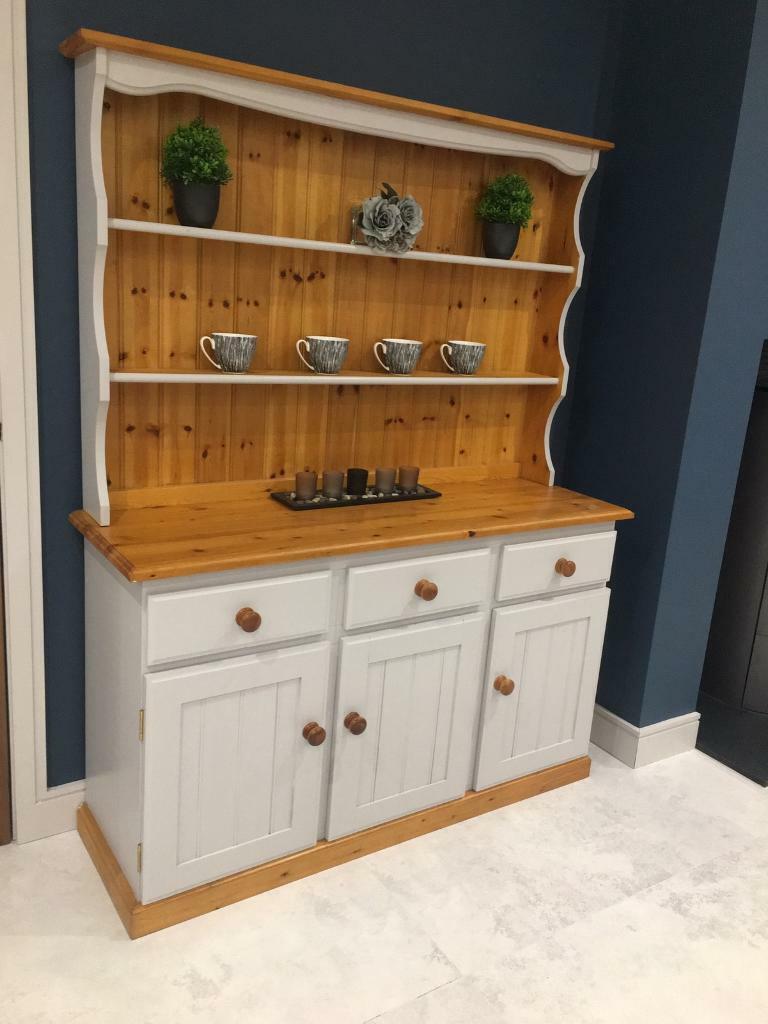 Grey Pine Kitchen Dresser Sideboard Table In Tandragee County