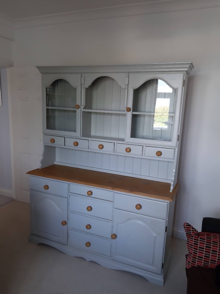 Large kitchen dresser 150cm, 2 sections, 11 drawers + cupboards
