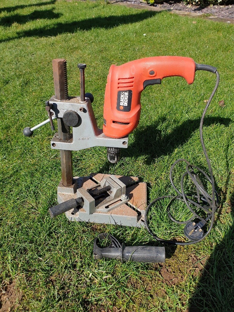 Sold sorry Black and Decker Drill and press stand/vice. Hardly ever