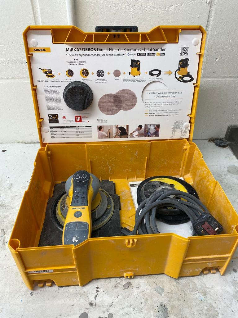 Mirka Deros Electric Orbital Sander with Systainer in Maidstone, Kent
