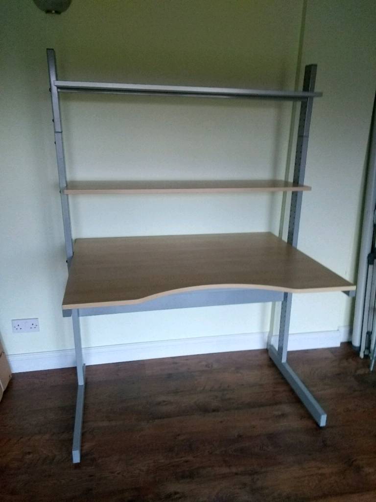 Ikea Adjustable Desk IKEA Linmon Desk with Olov Adjustable legs