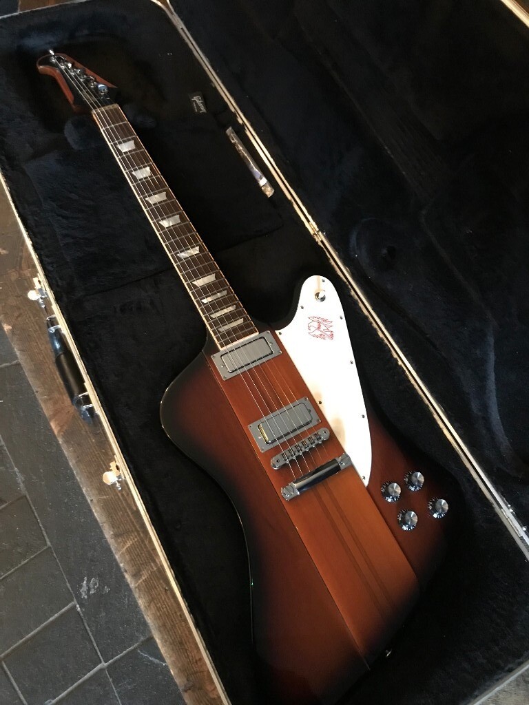 2015 GIBSON FIREBIRD electric guitar, VINTAGE SUNBURST, offset