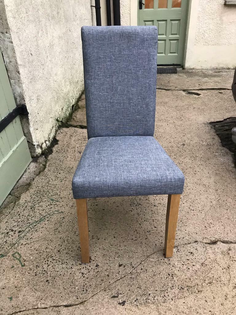 Four Grey Fabric Dining Chairs | in Saintfield, County Down | Gumtree