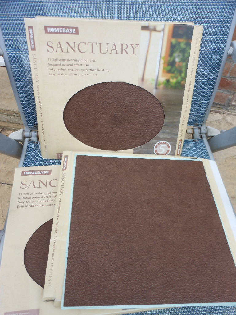 27 BRAND NEW HOMEBASE SANCTUARY VINYL SELF ADHESIVE FLOOR TILES IDEAL 