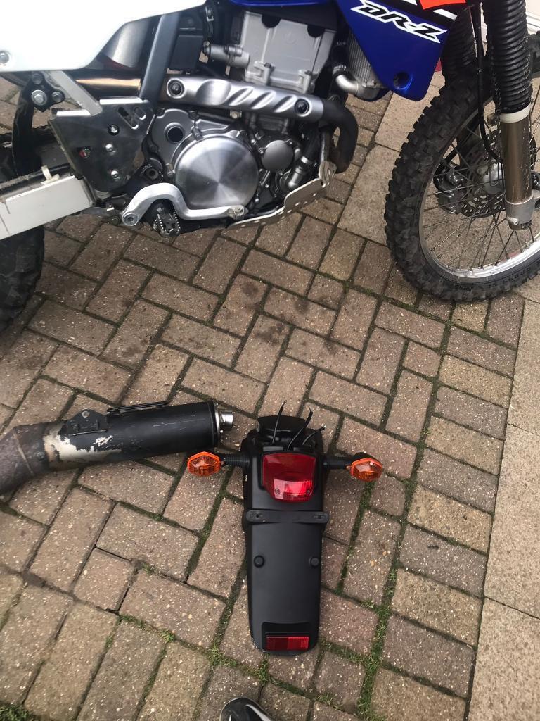 Drz400 standard exhaust for s model and rear light unit | in Chelmsford