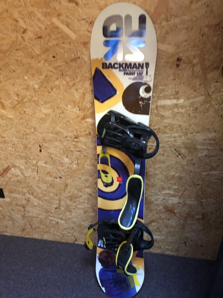 Allian snowboard backman signature series 157 with Solomon bindings
