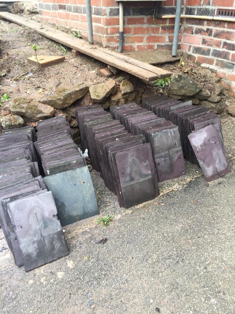reclaimed slate roof tiles 8in by 13 inch 600 in total