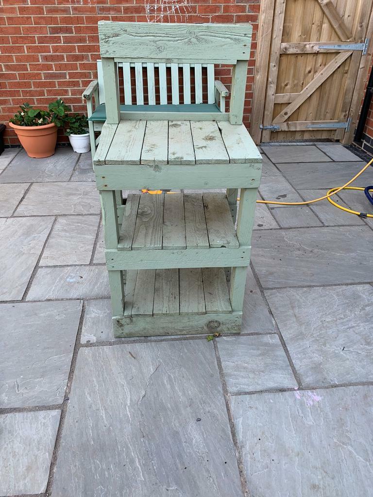 Pallet Garden BBQ Worktop / Shelves - ideal for potting ...