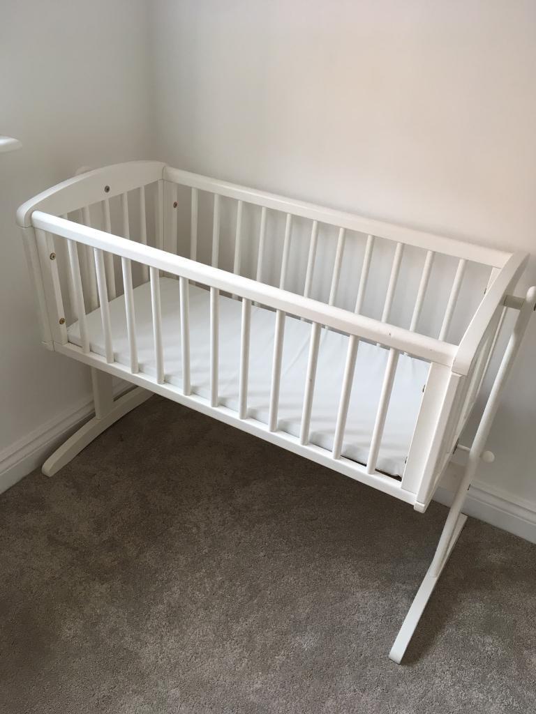 Mothercare White Swinging Crib In Chellaston Derbyshire Gumtree
