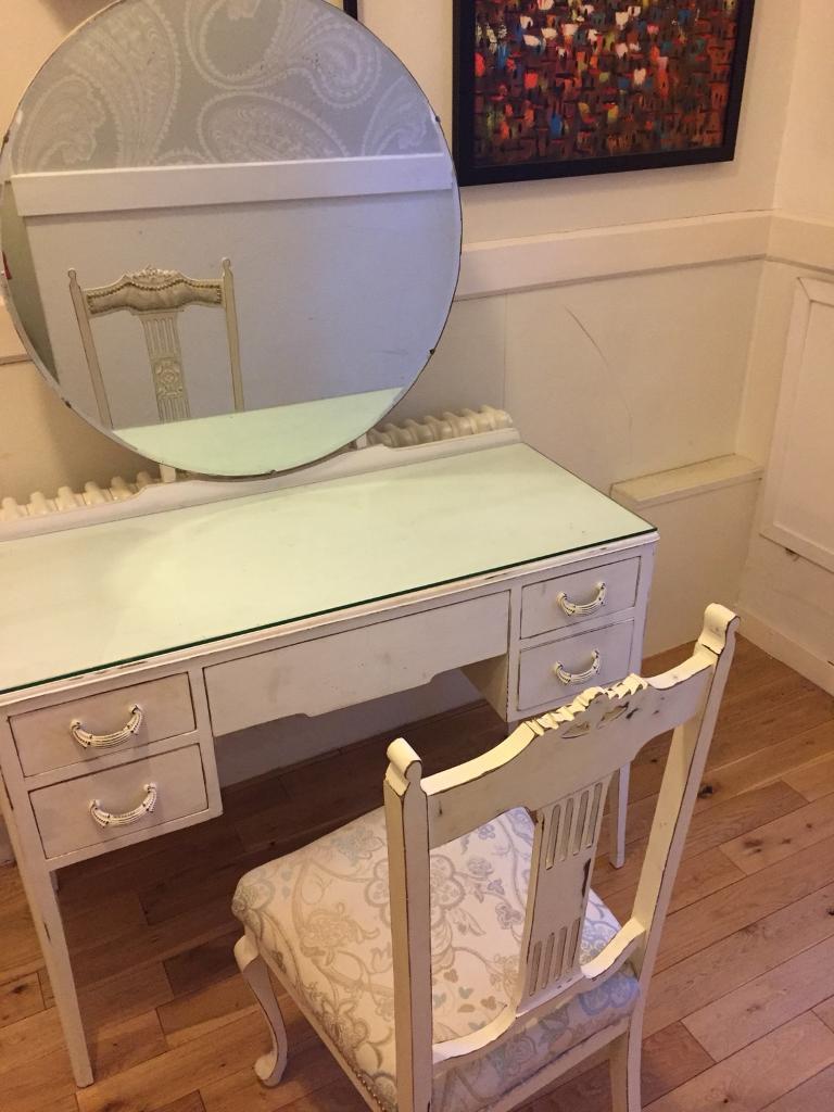 Upcycled vintage dressing table with mirror. in Mount Florida