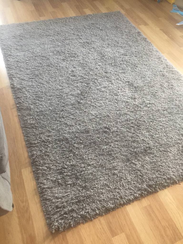 Ikea Grey Rug Carpet Hulsig Furniture Home Decor On Carousell