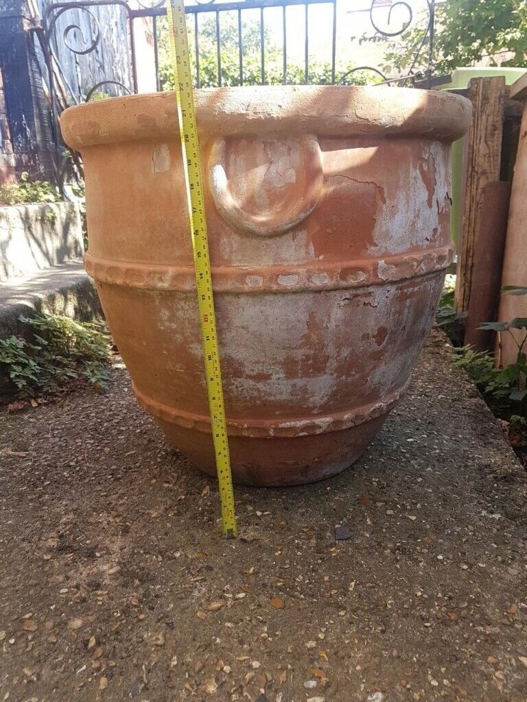  Extra  Large  Terracotta  Plant Pot  Vintage Roman Style 