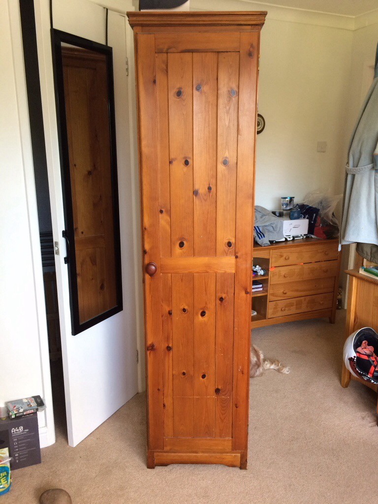 Solid Wood Wardrobe Small And Slim In Gloucester
