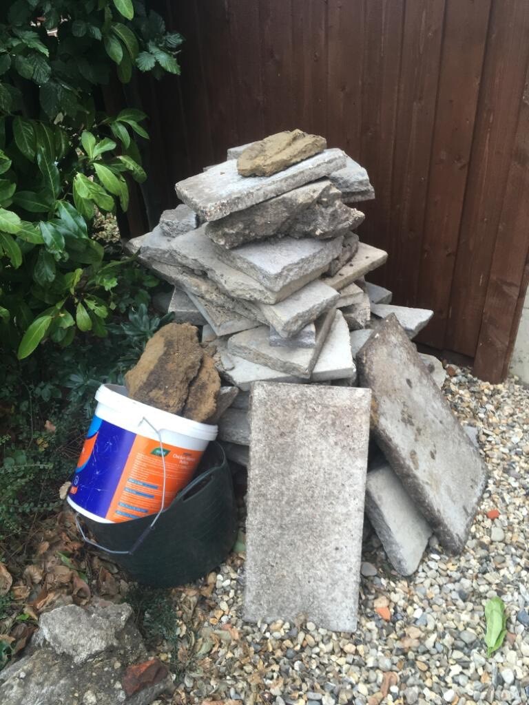 Free Broken Concrete Patio Paving Slabs In Norwich Norfolk
