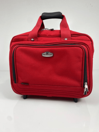 Vintage Ricardo Beverly Hills Santa Cruz Red Luggage Wheeled Vintage Ricardo Beverly Hills Santa Cruz Red Luggage Wheeled