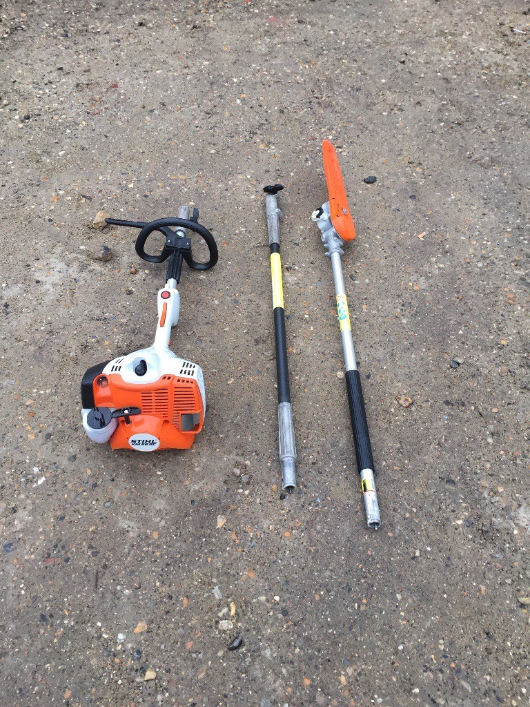 Stihl km 56Rc long reach chainsaw with extra reach pole in Farnham