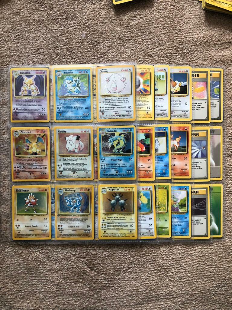 4x COMPLETE BASE SETS POKEMON CARDS AND OTHERS. SEE PHOTOS! NEO