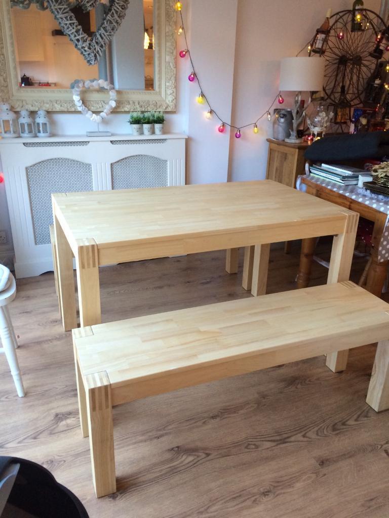 IKEA nordby bench and table set 4 6 seater in Liverpool 