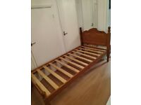 Solid pine single bed frame for sale