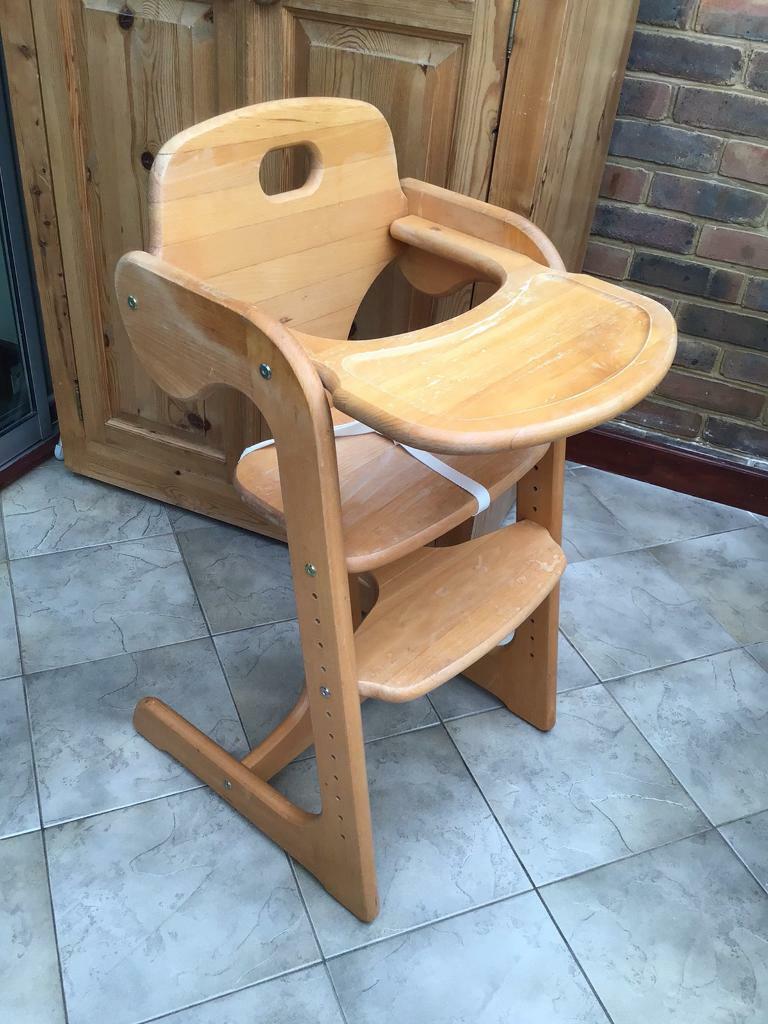 Wooden Adjustable High Chair in Enfield, London Gumtree