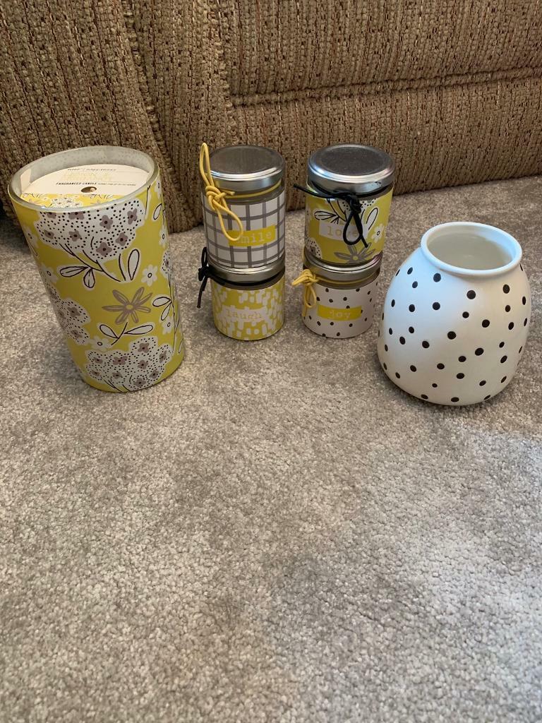 Next candles and vase brand new in Verwood, Dorset Gumtree