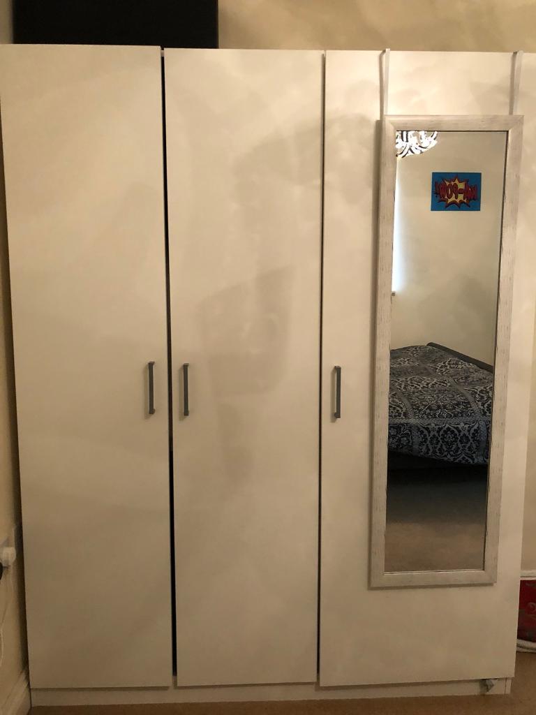 1 X Ikea Dombas White Wardrobe A Mint Condition In