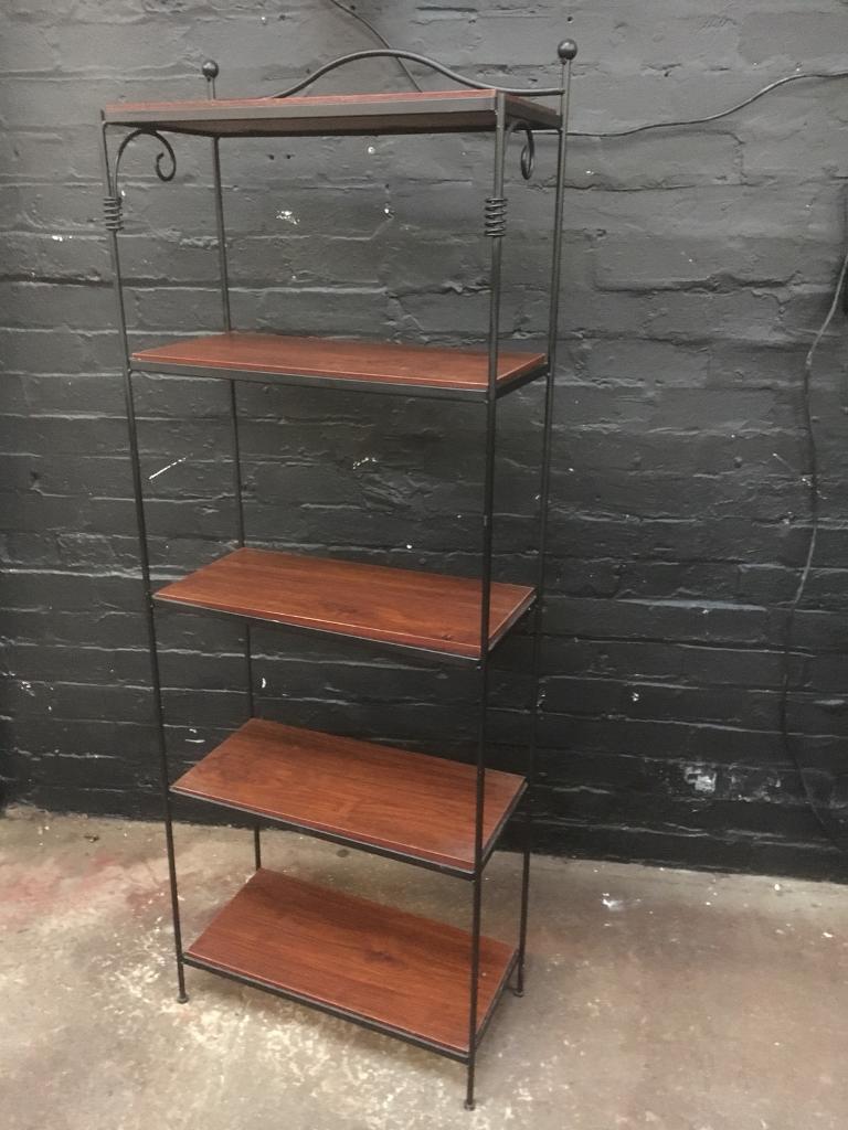 Lovely quality Metal and wood tall open shelf unit in Liverpool