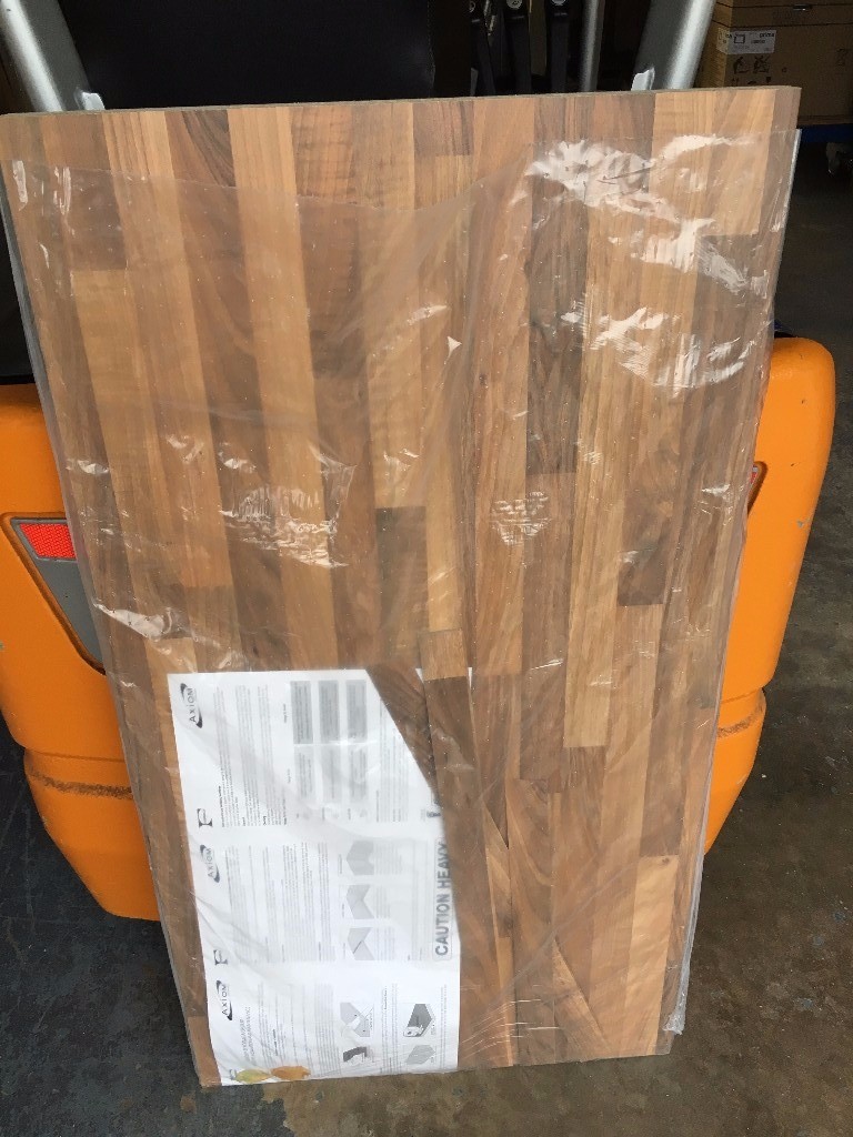 Kitchen Worktop Offcut Axiom Walnut Butcher Block Laminate Worktop Offcut in Sandiacre