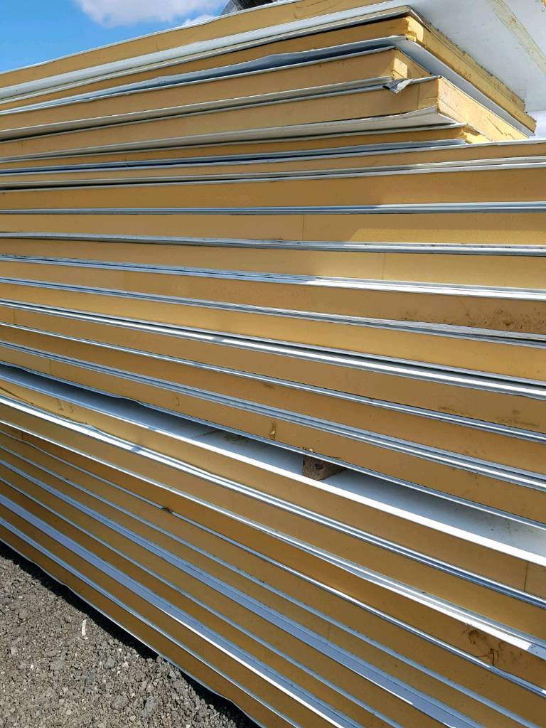Roof wall panels sheets cladding insulated plastic coated building farm