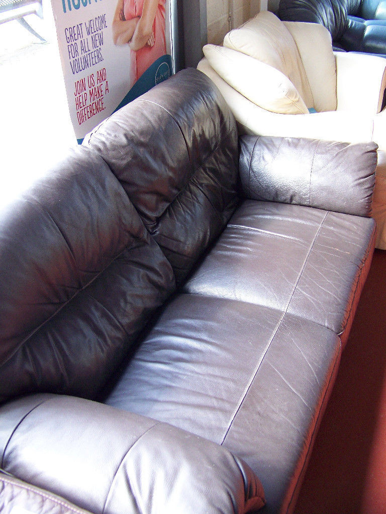 Two Seater Brown Leather Sofa For Sale Raising Funds For