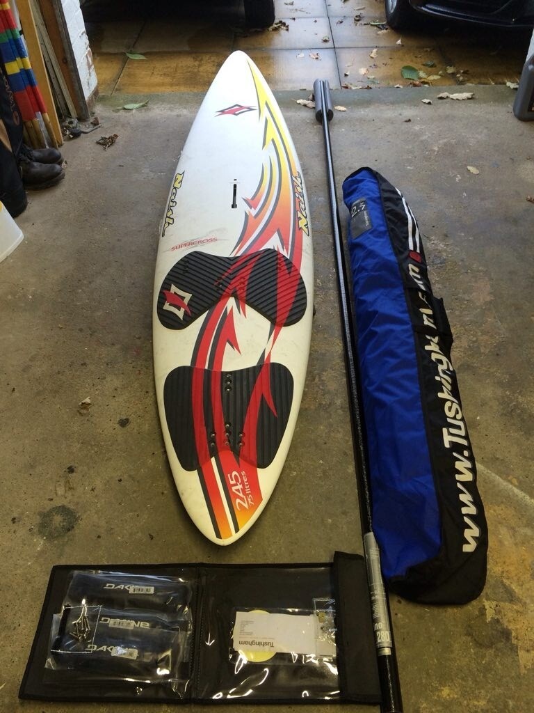 NAISH Supercross 245 Windsurf board complete set in Brotton, North