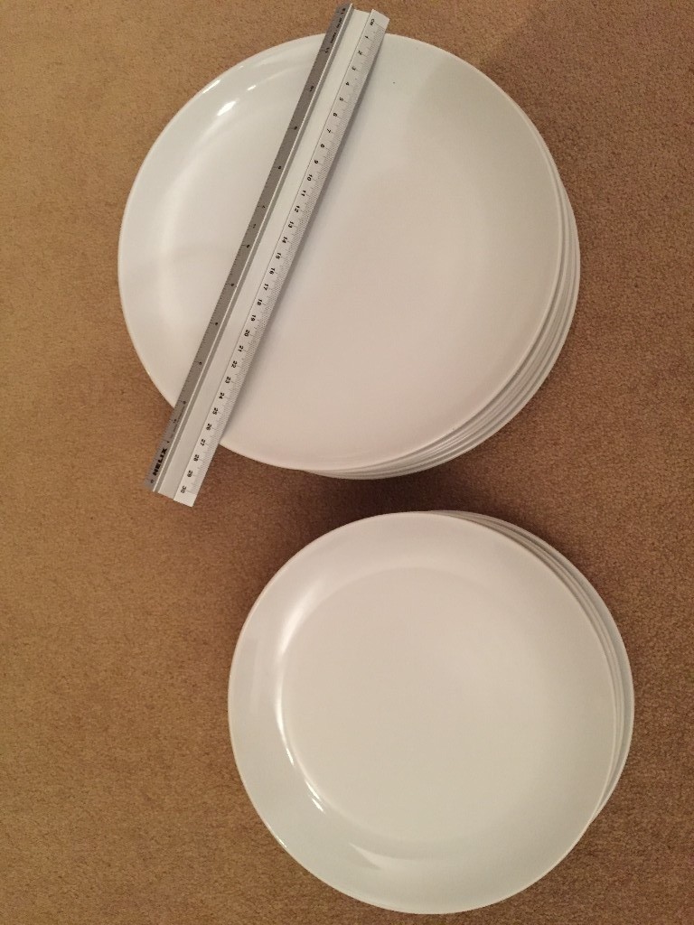 Ikea white dinner and side plates perfect condition in St Clears, Carmarthenshire Gumtree