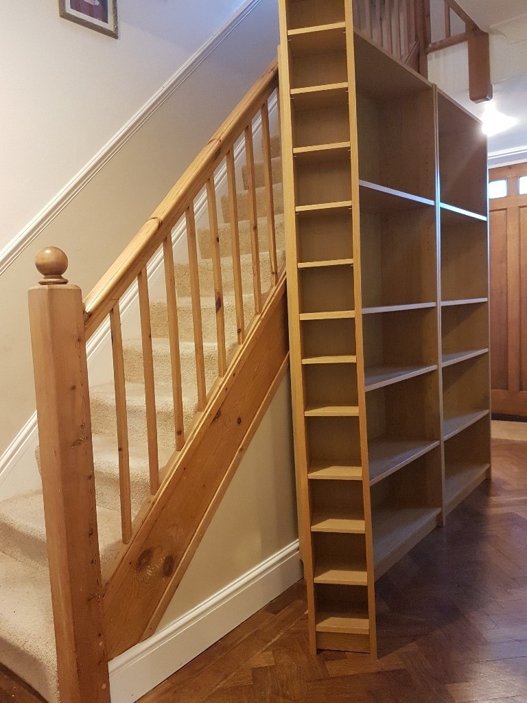 Ikea Billy Oak Shelving Unit CD DVD Storage Excellent Condition 20cm