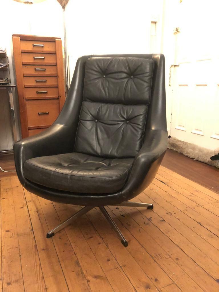 Vintage leather swivel chair | in Hyndland, Glasgow | Gumtree