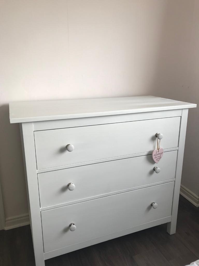 White Painted Ikea Hemnes Drawers In Middlesbrough North
