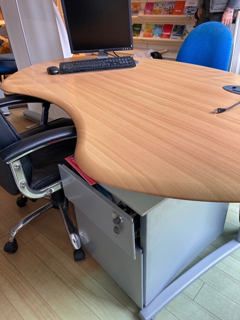 Curved office desk in Hindley, Manchester Gumtree