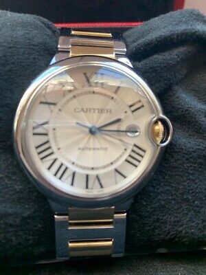 Cartier Ballon Bleu 42mm 18k Yellow Gold & Steel Mens Automatic Watch
