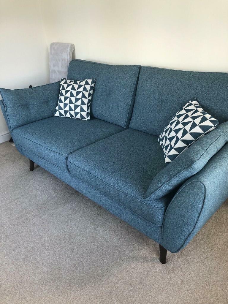 DFS Zinc French Connection Sofa Immaculate Condition. in Heaton